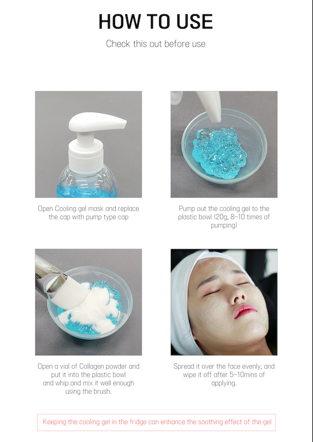 Cooling Gel Kit With 1x  Collagen Powder bottle (1 left)
