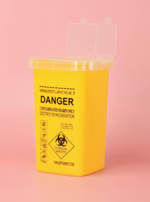Sharp bin (multi color yellow/ black/ red)