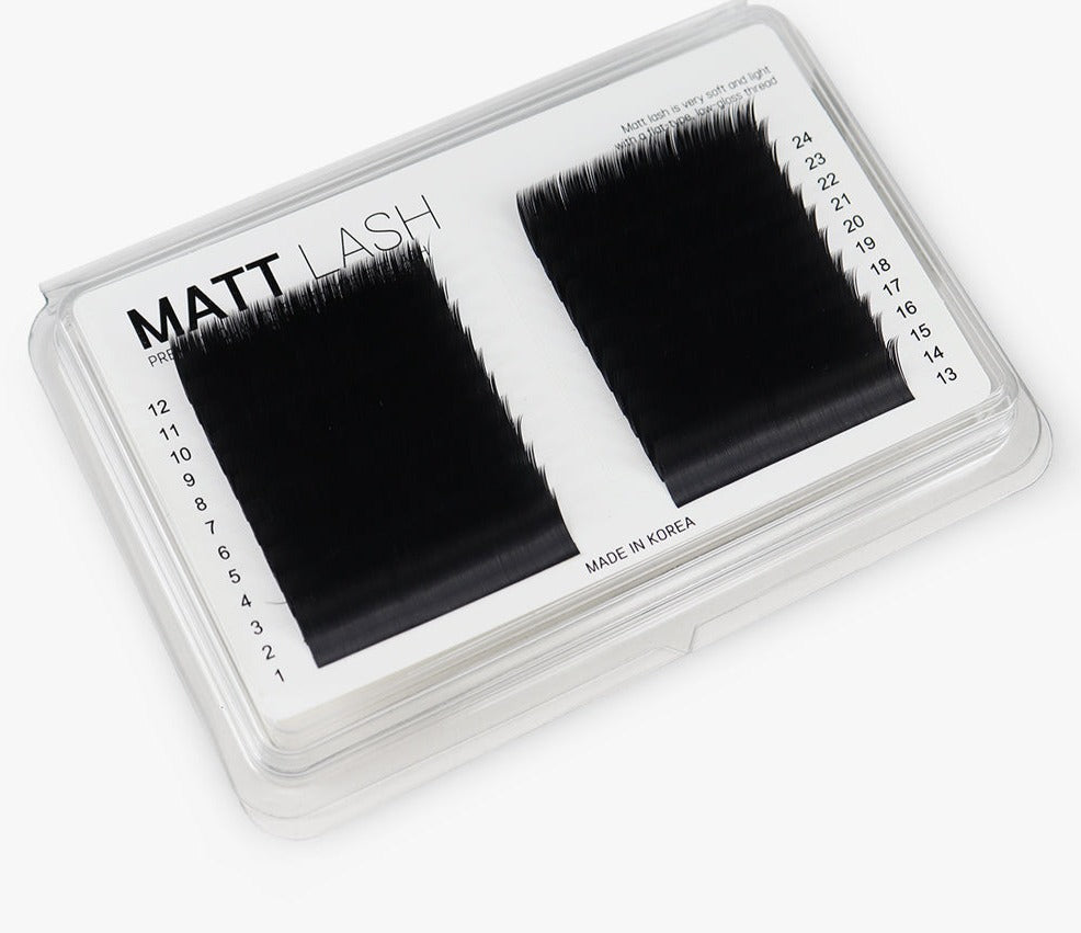 Matt Black Eyelash Extensions Silk Lashes Ellipse Lashes False Lashes