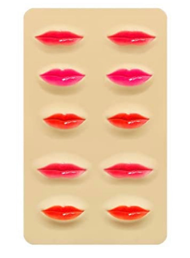 Lip blush practise sheets - Beauty Comes True Academy
